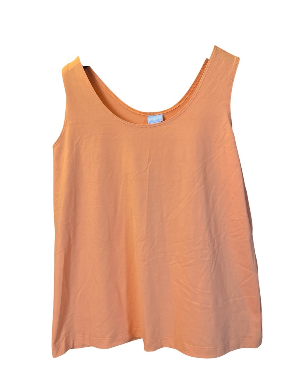 Chico’s tank top tangerine orange layering summer cool cheerful color